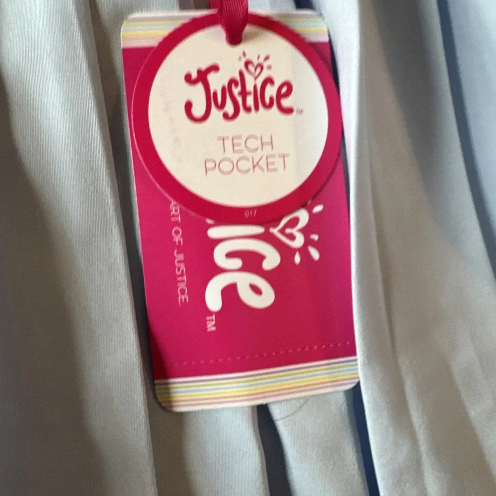 2 Justice Skort Skirt Girls Medium 10 Pleated Built In Shorts Tech Pocket